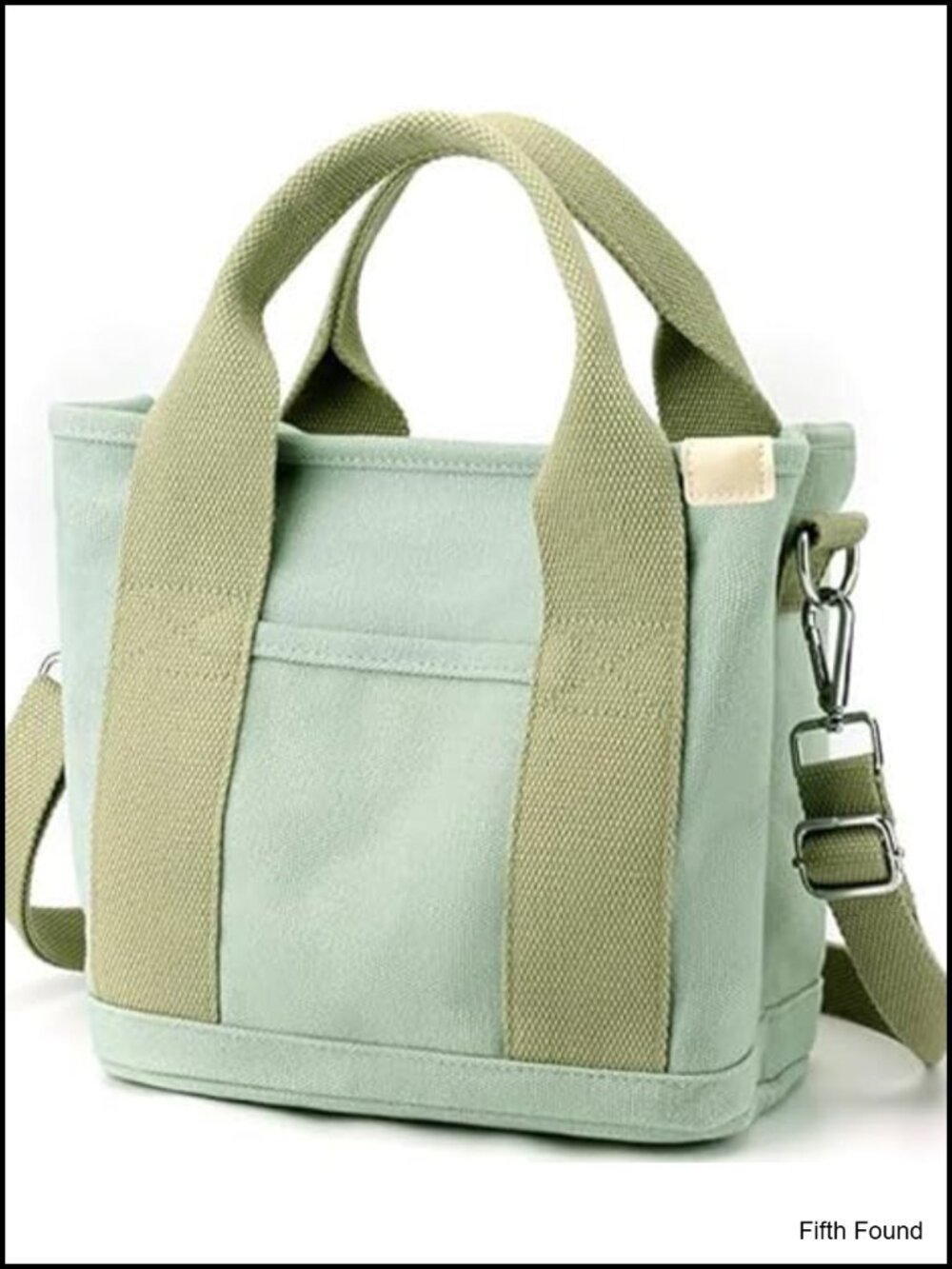 Canvas Tote Bag Multi-Pocket Crossbody Shoulder Satchel Hobo Adjustable Strap